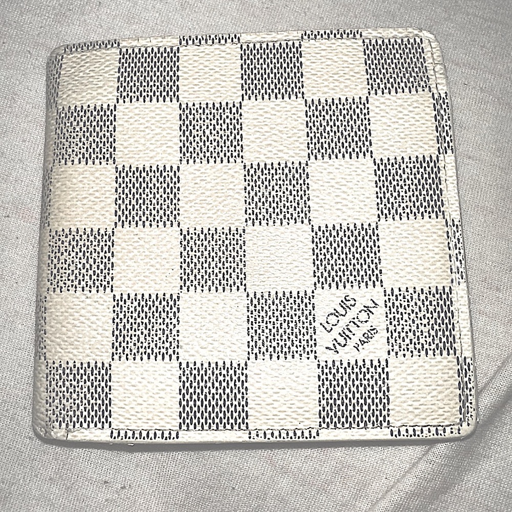 Louis vuttion azul damier wallet